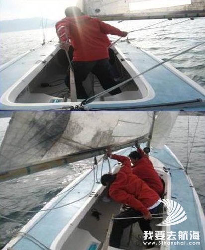 帆船教程帆船的转向行驶 顺风转向3