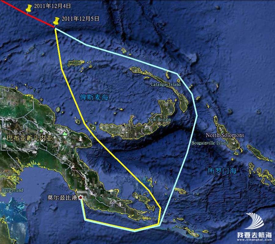 俾斯麦海的假想航线-厦门号的全球航海-跟踪报道之66